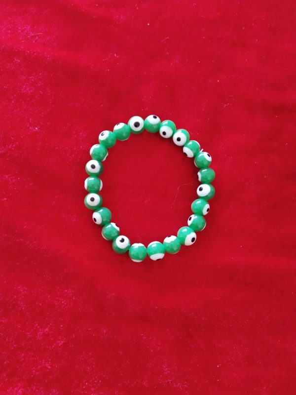 Energized Green Evil Eye Bracelet